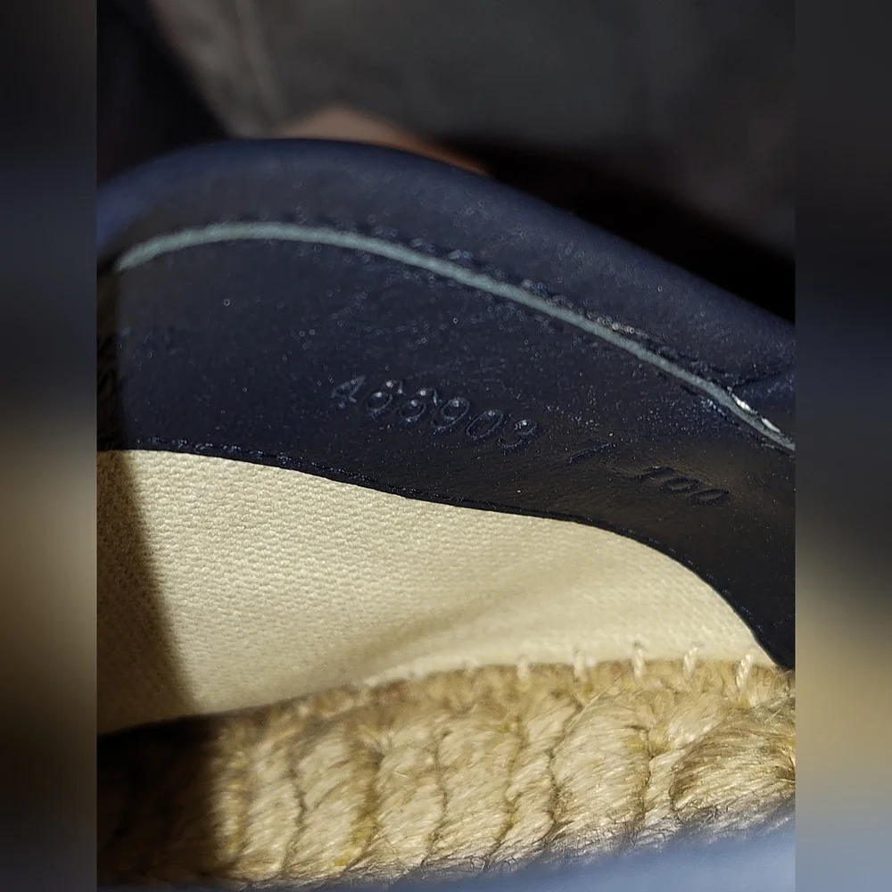 EUC GUCCI MEN'S GG CANVAS ESPADRILLES SIZE 7